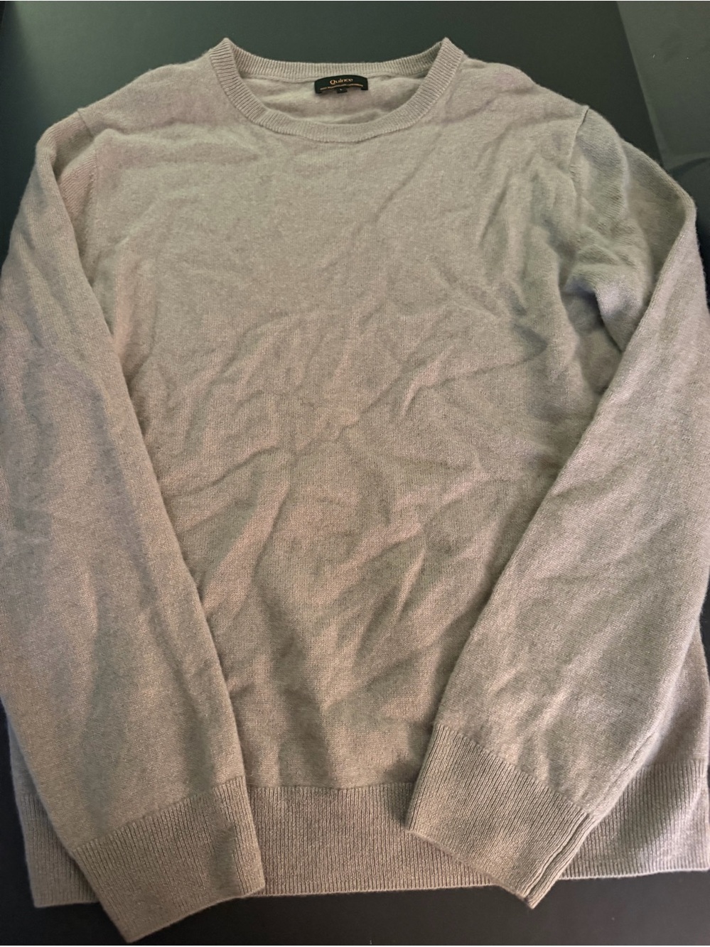 Quince Beige Cashmere Sweater size Large